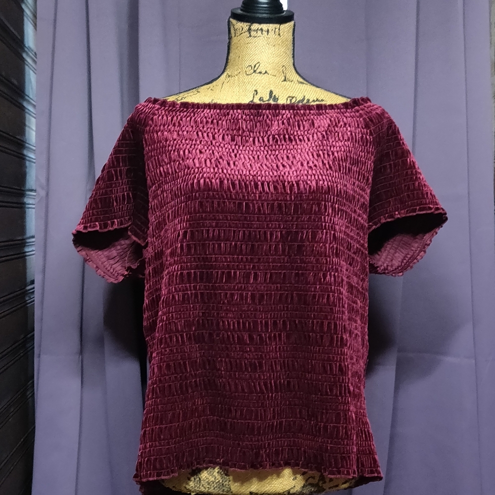 Challis velvet shirt